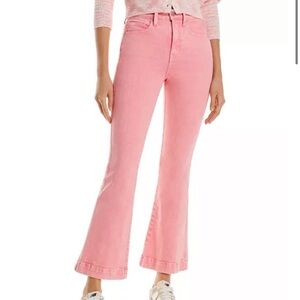 Veronica Beard Carson Jean Ankle Flare High Rise Peony Designer Sz 31 NEW